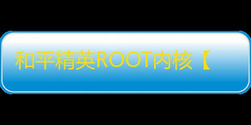 和平精英ROOT内核【天猫】外挂